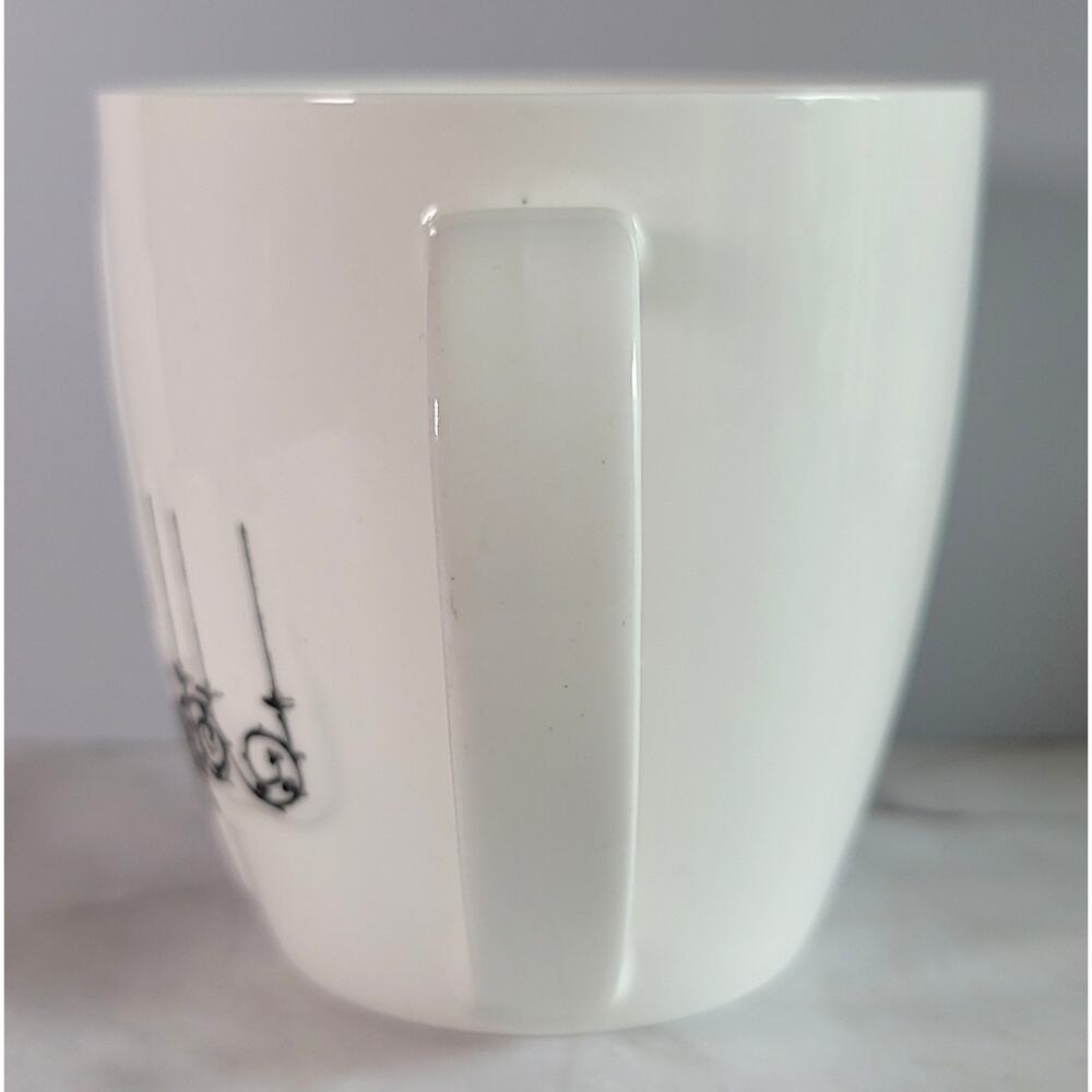 American Atelier World Traveler Fine Porcelain French Bonjour Coffee Mug - Picture 5 of 11
